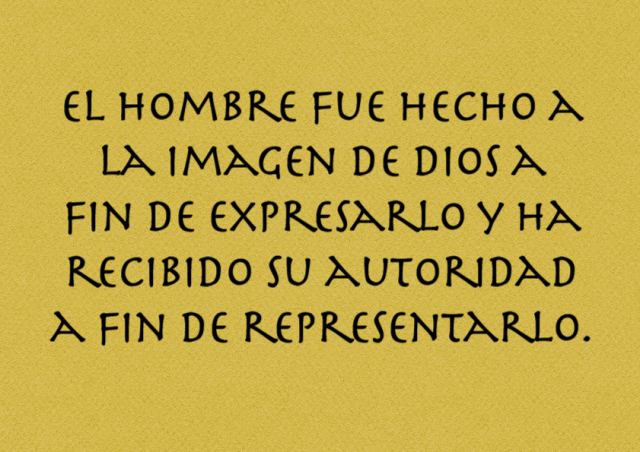 Imagen y autoridad de Dios